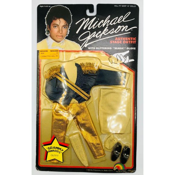 Vintage Michael Jackson 1984 LJN 12" Grammy awards doll outfit carded sealed - Picture 1 of 2